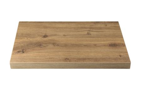 Fertigstufen - DekoStairs "chalet oak"<br/>Sandwichkonstruktion (40 mm) mit beidseitig 0,8 mm erhöht abriebfesten Schichtstoff der Firma Resopal beleimt. Schmalflächen mit 2 mm ABS Kante PUR beschichtet. Kanten horizontal gerundet.