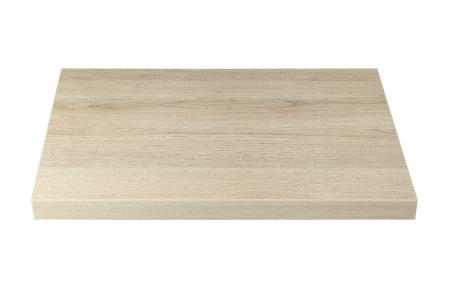 Fertigstufen - DekoStairs "sunday oak"<br/>Sandwichkonstruktion (40 mm) mit beidseitig 0,8 mm erhöht abriebfesten Schichtstoff der Firma Resopal beleimt. Schmalflächen mit 2 mm ABS Kante PUR beschichtet. Kanten horizontal gerundet.