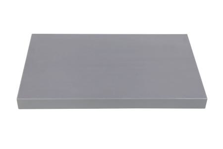 Fertigstufen - DekoStairs "grey"<br/>Sandwichkonstruktion (40 mm) mit beidseitig 0,8 mm erhöht abriebfesten Schichtstoff der Firma Resopal beleimt. Schmalflächen mit 2 mm ABS Kante PUR beschichtet. Kanten horizontal gerundet.
