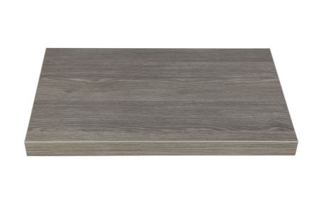 Fertigstufen - DekoStairs "limed oak, dark"<br/>Sandwichkonstruktion (40 mm) mit beidseitig 0,8 mm erhöht abriebfesten Schichtstoff der Firma Resopal beleimt. Schmalflächen mit 2 mm ABS Kante PUR beschichtet. Kanten horizontal gerundet.